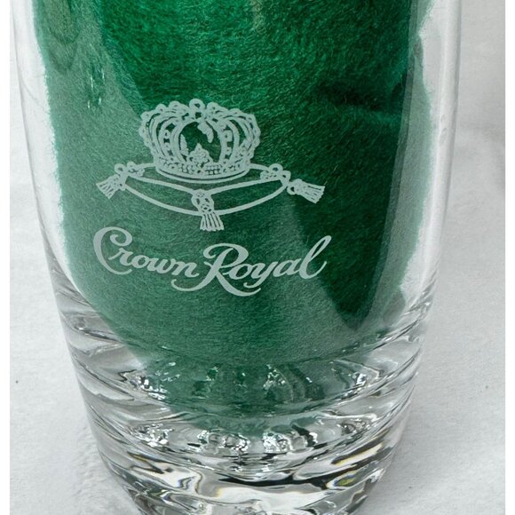 Crown Royal Highball Glasses Set Of 2 Crown Logo Italian Made Glassware - Picture 2 of 7